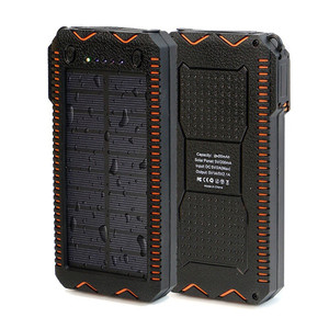 <span class=keywords><strong>Chargeur</strong></span> <span class=keywords><strong>solaire</strong></span> 2 Ports 20000mah, batterie externe avec 2 Led et allume-cigare pour Iphone <span class=keywords><strong>Samsung</strong></span> - Product Image 1