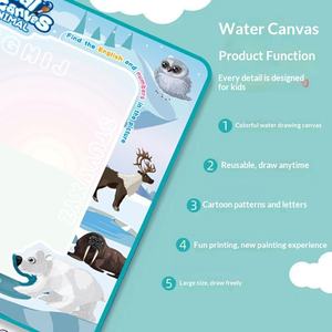 Tavola Magica per Disegno ad Acqua, Lavagna per Bambini con Scrittura e Pittura Riutilizzabile, Set Colori per Graffiti - Product Image 4