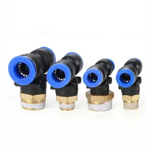 CHDLT PB8-02 PB series tube pneumatic one touch air fittings push in fit connector us male connectors