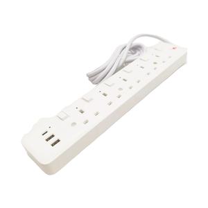 Rail d'alimentation flexible universel pour bureau intelligent, prise électrique de bureau, utilisation en cuisine, rail d'alimentation supérieur avec USB, Royaume-Uni, UE, AU - Product Image 1