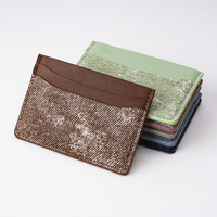 Cartera de Cuero PU Delgada y Elegante para Hombre, Cartera Delgada de Cuero con Logotipo Personalizado, Tarjetero con Múltiples Ranuras