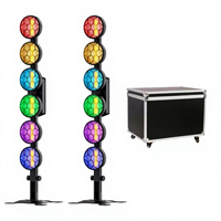 Mini projecteur linéaire vintage 6 LED COB RGB 3-en-1 DMX512 pour scène, rétro, DJ, concert, mariage