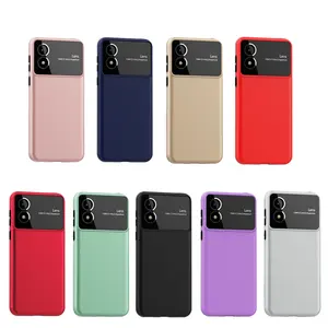 Hot Selling matte leather oil coating Lens Protection large window case for Motorola Moto E13 G24 Power G04 phone cases