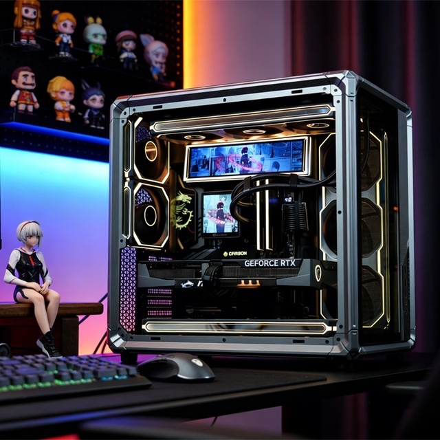 [12-month Interest-free] for Jonsbo X400 Sea View Case AMD Computer Host 9850X3D/9800X3D Desktop 5070Ti/5080 Graphics Gaming