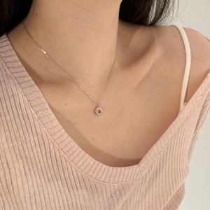 Collar con Colgante de Donut Esmaltado y Cadena de Plata 925, Antideslustre y Resistente a la Decoloración, de Dylam Jewelry, Novedad para Niñas, Mujeres y Damas, Ideal para Regalo - Product Image 4