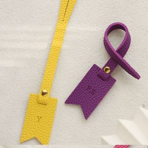 Colorful Purple PU Leather Luggage Tag PU Leather Arrow <b>Bag</b> Pendant Stylish Leather Key Chain <b>Charm</b> for Gifts - Product Image 4
