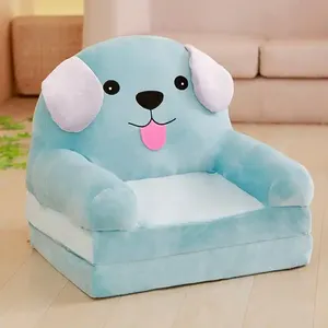 Silla de felpa para sala de estar al aire libre con diseño moderno de tamaño personalizado, asiento de sofá relleno de animales de dibujos animados, <span class=keywords><strong>espuma</strong></span> suave para bebés y niños - Product Image 1