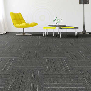 Carreaux de moquette écologiques Carreaux de moquette commerciaux en PVC ignifugé coloré Glasbac Carreaux de moquette décoratifs carrés pour sol de chambre à coucher - Product Image 1