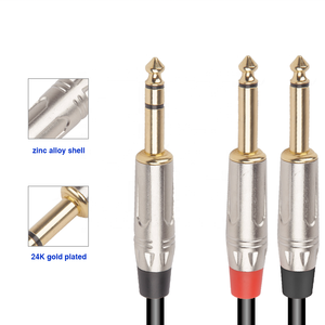 <span class=keywords><strong>Cable</strong></span> <span class=keywords><strong>de</strong></span> <span class=keywords><strong>Audio</strong></span> Estéreo TS <span class=keywords><strong>de</strong></span> 3.5mm <span class=keywords><strong>a</strong></span> 6.35mm, Macho <span class=keywords><strong>a</strong></span> Macho, <span class=keywords><strong>de</strong></span> Cobre, Divisor AV para Coche, Teléfono, Micrófono, Altavoz, Auriculares, 1/2/3M - Product Image 1