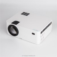 Projecteur de télévision Android 1080P intelligent, faisceau vidéo de film de cinéma maison portable WiFi BT pris en charge 4K avec cadeau