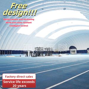 Hochwertige stabile Sport Air Dome Membran struktur Zelt Basketball Tennisplatz Dach abdeckung Außen anwendungs hallen PVDF - Product Image 1