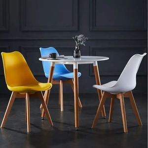 Factory <b>Sale</b> Modern Style Home Furniture <b>Chairs</b> PP Plastic Dining <b>Chair</b> With Wooden Legs - Product Image 3