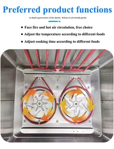 فرن كهربائي تجاري احترافي متعدد الوظائف بـ 4 صواني للخبز والبيتزا والدجاج - Product Image 6