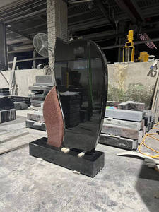 Monument funéraire en granit de haute qualité, granit noir et monuments aux couleurs assorties rouge, <span class=keywords><strong>pierre</strong></span> <span class=keywords><strong>tombale</strong></span> économique pour cimetière et commémoration - Product Image 2
