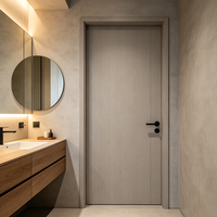 Portes intérieures battantes en MDF écologique, isolation acoustique, finition résistante à l'eau, design moderne, chambre à coucher, résidentiel, commercial