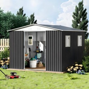 <span class=keywords><strong>Vente</strong></span> Directe – <span class=keywords><strong>Hangar</strong></span> de Stockage Préfabriqué en Métal Galvanisé 12x10FT, Facilement Assemblable, Haute Capacité de Charge, Multi-Zones pour Entrepôt - Product Image 6