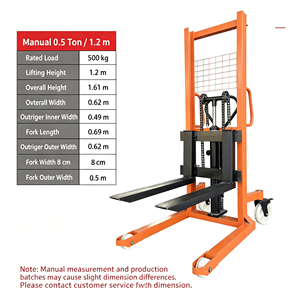 Chariot élévateur manuel à fourches 1000kg 2000kg, transpalette hydraulique réglable pour entrepôt, kit professionnel neuf et populaire - Product Image 4