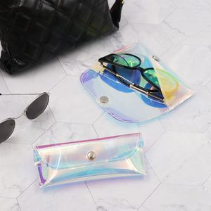 Colorful Summer TPU Sunglasses <b>Case</b> Waterproof Eyewear Pocket Bag Magnetic Closure Transparent <b>Glasses</b> Holder Welcome Gifts - Product Image 4