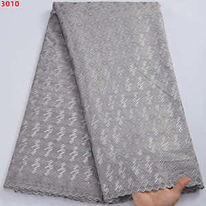 3010 venta al por mayor 100% algodón último 2022 bordado de <span class=keywords><strong>alta</strong></span> calidad Material de <span class=keywords><strong>costura</strong></span> tela de encaje seco africano para hombres o mujeres tela - Product Image 5