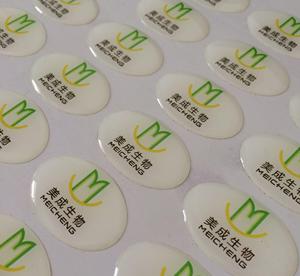 Stiker kubah Resin epoksi 3D kustom kualitas tinggi Logo Gel bening timbul cetak UV untuk label stiker kubah epoksi 3D kerajinan - Product Image 2