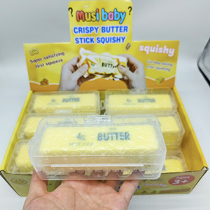 Jouet Squishy Bâton de Beurre Croustillant à Succès – Jouet Anti-Stress ASMR à Presser pour Enfants et Adultes – Vente en Gros - Product Image 1