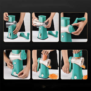 Picadora de Verduras en Oferta, Picadora de Carne de Plástico, Cortadora de Verduras Manual Multifuncional - Product Image 3