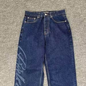 Jeans décontractés vintage tendance de marque <span class=keywords><strong>Corteiz</strong></span> Devil's Island, coupe ample, pour hommes et femmes, pantalon droit - Product Image 2