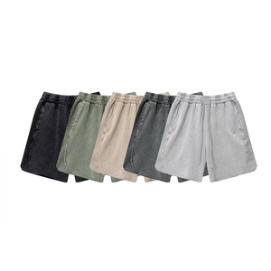 Pantalones Cortos de Verano Estilo Americano Premium para Hombre, Holgados, Tejido Batik, Lavado al Agua, Aspecto Envejecido, Opción de Marca Personalizada, Venta al Por Mayor - Product Image 1