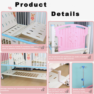 Draps de lit pour bébés de style européen, mignons pour enfants, lits pour bébés filles, berceaux pour bébés - Product Image 2