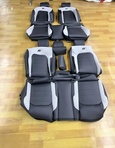 Fundas de Asiento de Coche de Cuero Universales, Juego Completo, con Almohadillas para Asientos, Accesorios Interiores Premium para Volkswagen, Gran <span class=keywords><strong>Venta</strong></span> - Product Image 2