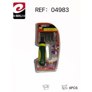 MNJ Screwdriver Set 6Pcs With Bits For Home Repair And DIY Use - Product Image 1