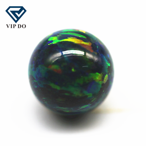 2mm-12mm 92 perline opale sintetiche multicolori palline rotonde OP #35 perle opale di fuoco perline rotonde di pietre preziose sciolte opale con gemme a foro - Product Image 3