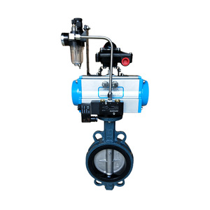 Guangdong Magnesium Special Pneumatic Hard Seal Wafer Butterfly Valve Cast Iron On Off Valve Water Use Slow Closing Type - Product Image 4