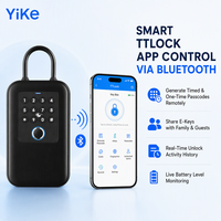 Serrure intelligente sans clé avec empreinte digitale biométrique, code numérique, porte-clés IC, clé de secours, contrôle par application Bluetooth pour la maison