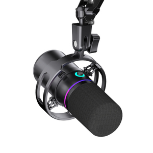 Soporte de Brazo para Micrófono Vocal Dinámico, Micrófono de Transmisión <span class=keywords><strong>en</strong></span> Vivo, Auriculares con Cancelación de Ruido y Micrófono - Product Image 1