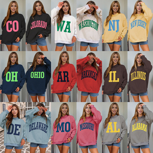 Felpa con collo finto reversibile <span class=keywords><strong>Vintage</strong></span> da <span class=keywords><strong>donna</strong></span> con logo personalizzato all'ingrosso alta qualità oversize produttore di <span class=keywords><strong>felpe</strong></span> con scollo Mockneck - Product Image 6