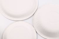 Haute qualité Lanweier 6789 pouces jetable biodégradable blanc minimaliste assiettes en papier vaisselle pour les fêtes pique-niques Dim Sum