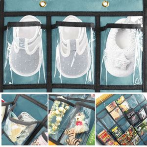 20 Pockets Clear Over <span class=keywords><strong>The</strong></span> Door Hanging Space Saver Shoe Organizer Storage - Product Image 6