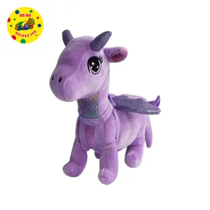 Fabricante Eco-friendly Plush Animal Cavalo/Unicórnio Vara para Crianças Andando Brinquedo