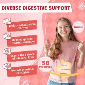 Aangepaste Formule Kinderen Darmgezondheid Supplement Probiotica Gummies voor Kinderen met Antibiotica 5 Miljard CFU's Kieskeurige Eteners Spijsvertering - Product Image 4