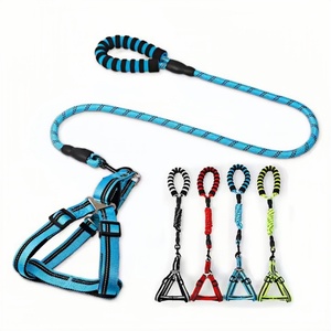 Cuerdas para caminar para perros de alta calidad, correas reflectantes de nailon de imitación para perros, correas de arnés para mascotas, collares, cuerdas de escalada en roca - Product Image 6