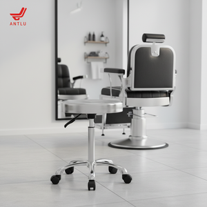 Chaise de travail professionnelle AntluPlus à rotation 360° pour barbier, <span class=keywords><strong>coiffeur</strong></span>, technicien, tabouret pivotant pour salon de beauté - Product Image 2