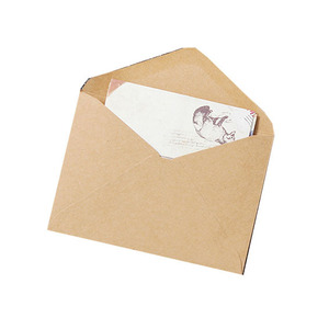 Impression personnalisée enveloppe de papier artisanal brun enveloppe de dossier de paquet avec carte de voeux d'insertion de papier artisanal blanc - Product Image 3