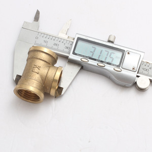 ข้อต่อทองแดงเกลียวในแบบสามทาง ขนาด 4 นิ้ว สำหรับเชื่อมต่อระบบประปา - Product Image 3