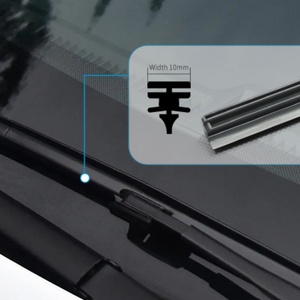 ASLAM FR FRONT WINDSHIELD WIPER <b>RUBBER</b> INSERTS REFILLS for Honda CR-Z 2011-2016 - Product Image 2