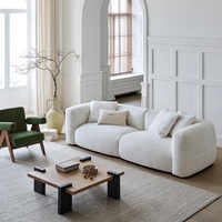 Canapé modulable Zayshine en velours blanc crème de luxe, style rétro français, 2 ou 3 places, pour salon, hôtel, canapé de loisirs en chenille, design de créateur