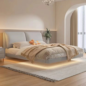 XY Meilleur <span class=keywords><strong>lit</strong></span> moderne suspendu au sol avec sol sans matelas <span class=keywords><strong>Lit</strong></span> moderne doux avec tête de <span class=keywords><strong>lit</strong></span> - Product Image 2