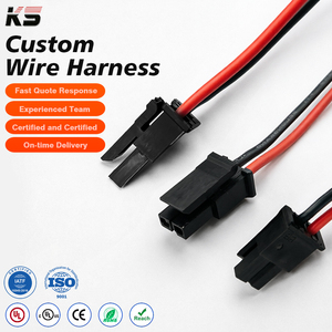 Custom Molex Micro-fit 3.0 mm Pitch 2pin Single Row Black Connector Electronic Application Cables Wire Harness - Product Image 1