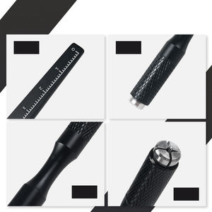 Stylos à manche noir pour maquillage permanent, en aluminium durable avec technologie de verrouillage, pour tatouage et microblading - Product Image 4