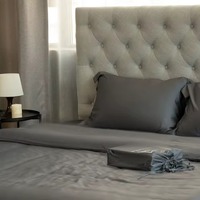 Parure de lit moderne en fibre de bambou 100% biologique, 300 fils, facile d'entretien, avec draps rafraîchissants en bambou pur